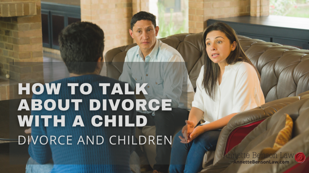 How to talk about divorce with a child